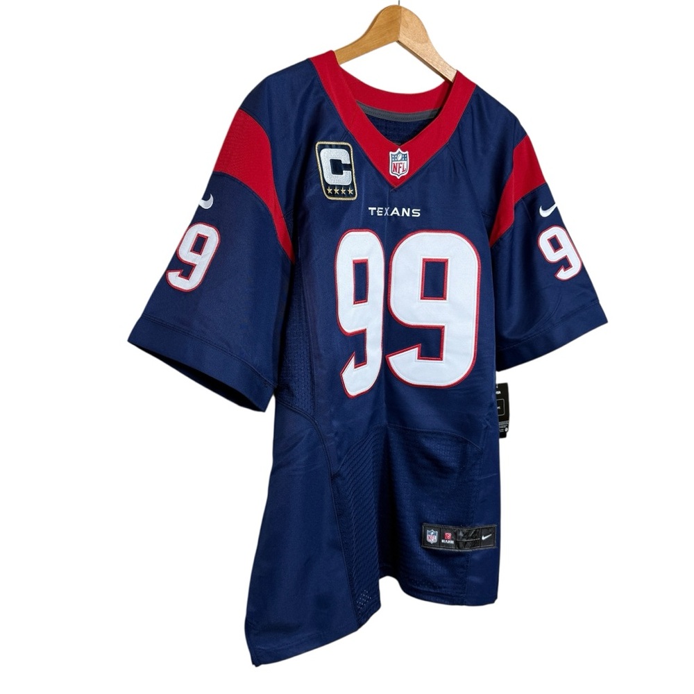 Houston Texans Jersey XL Blue JJ Watt #99 NFL Football Nike OnField Size 44 NWT - Picture 2 of 11